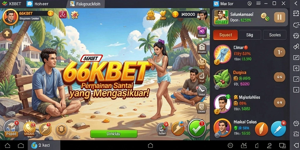 Screenshot gameplay yang menampilkan momen seru di 66KBET.