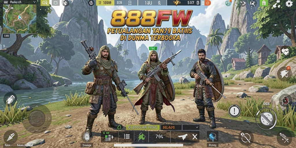 Tampilan menakjubkan dari gameplay Open World 888FW.