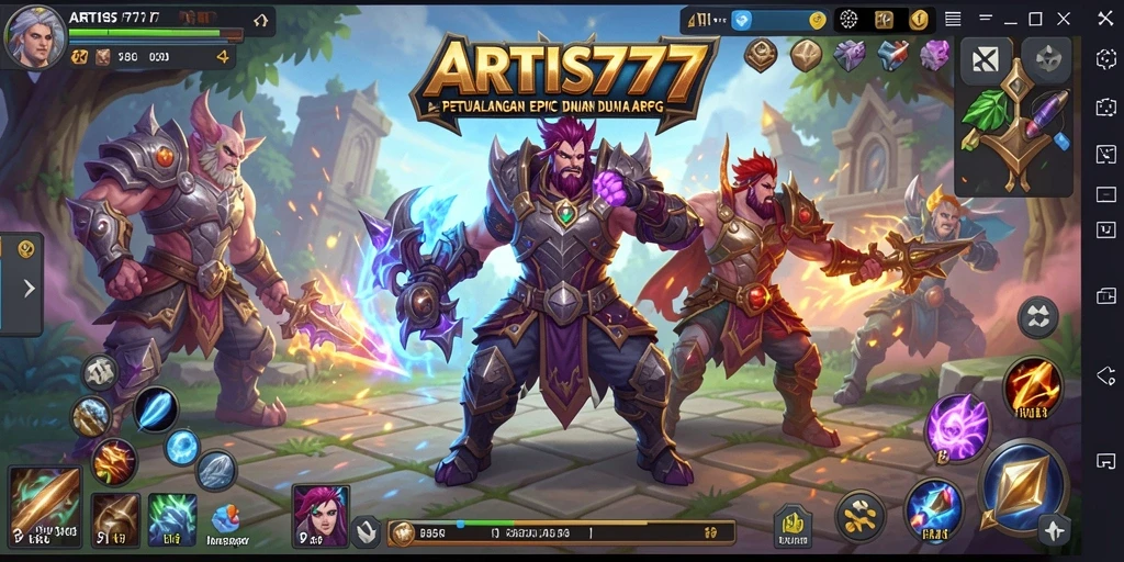 Tampilan gameplay menarik dari ARTIS777 dengan aksi ARPG yang seru.
