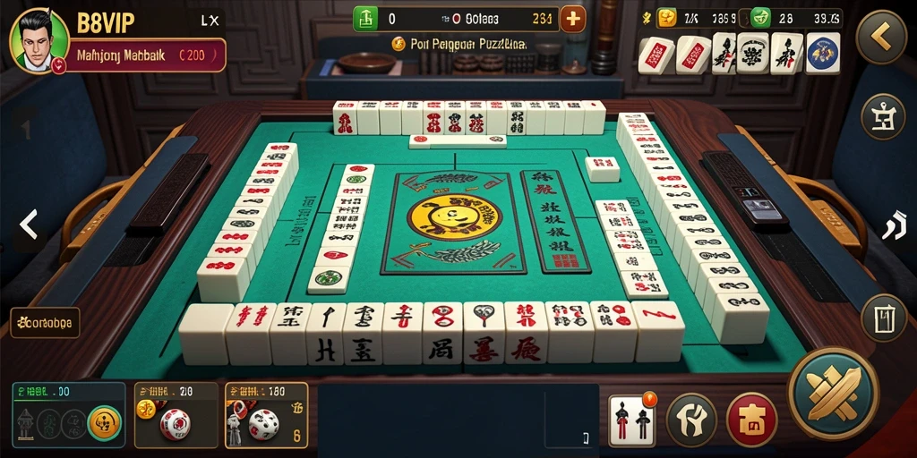 Tangkapan layar gameplay B8VIP menampilkan aksi Mahjong yang seru dan menghibur.