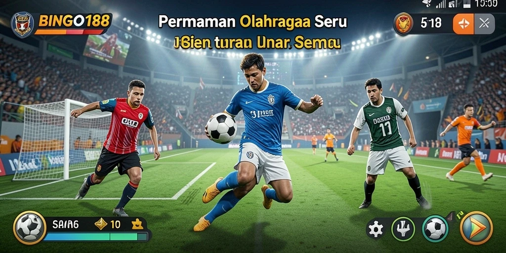 Gameplay seru dalam BINGO188 yang menampilkan aksi olahraga.