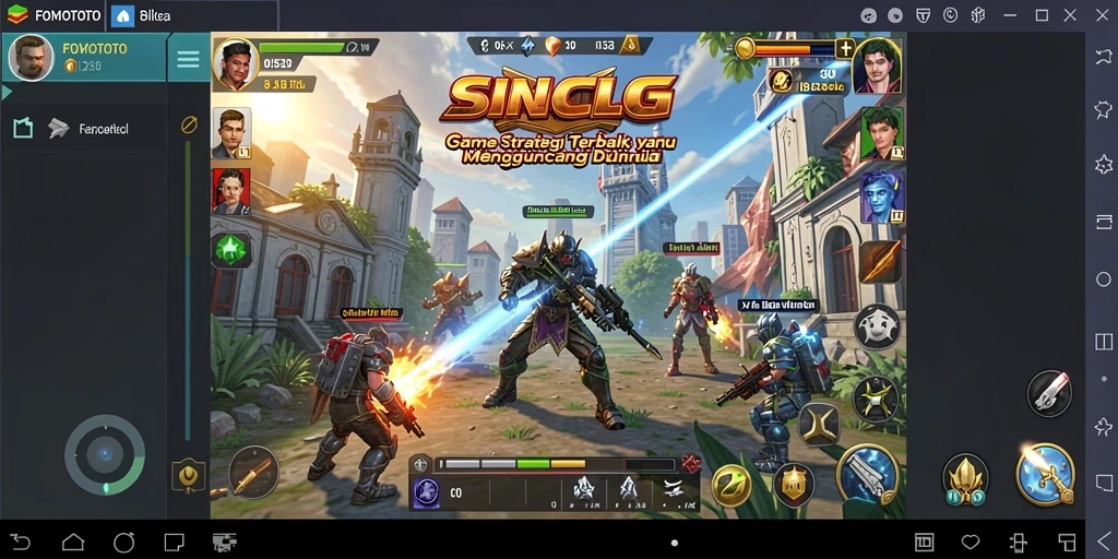 Gameplay FOMOTOTO dengan strategi mendalam dan grafis yang menawan.