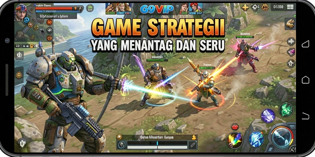 Tampilan permainan G9VIP yang menarik dan strategis.