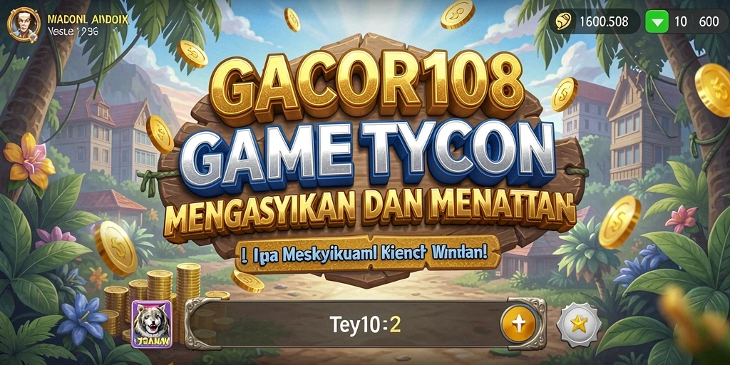 Tampilan gameplay seru dalam GACOR108 yang menampilkan pengelolaan bisnis.