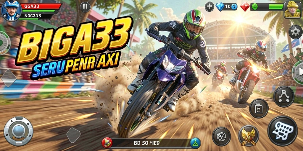 Tampilan gameplay balapan yang seru di GIGA33.
