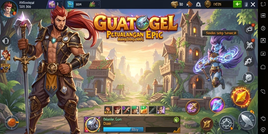 Screenshot dari gameplay ARPG GUATOGEL yang menampilkan aksi seru.
