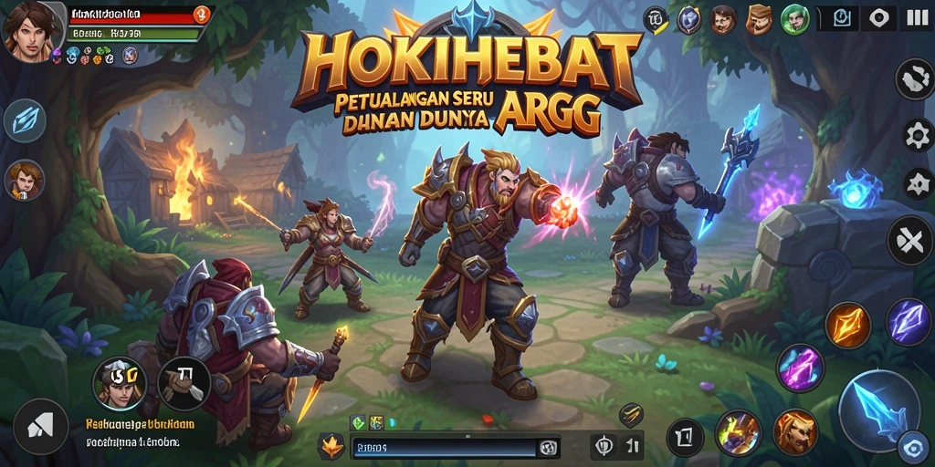 Screenshot HOKIHEBAT menampilkan aksi seru dalam pertempuran ARPG.
