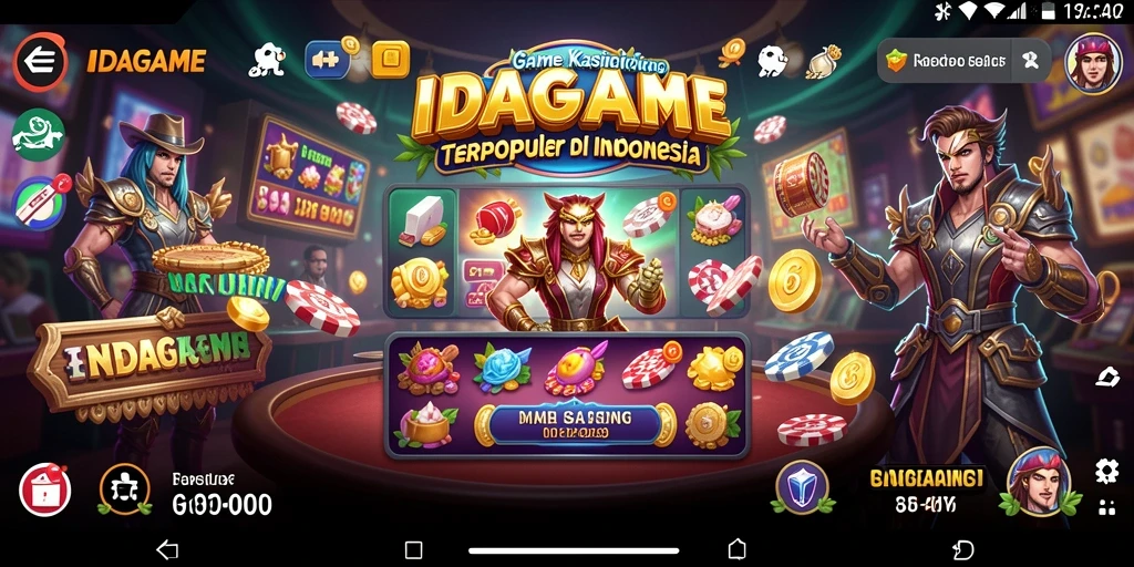 Gambaran gameplay menarik dari game Kasino IDAGAME.