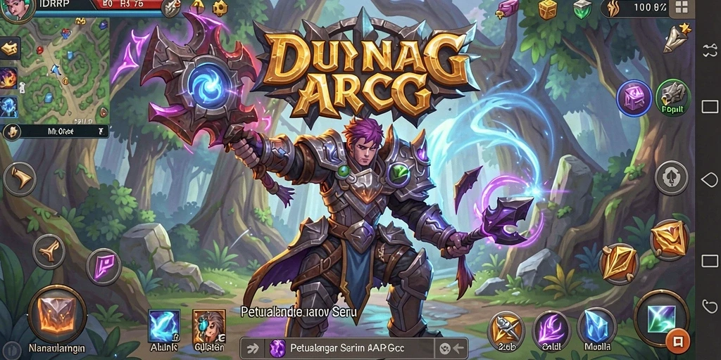 Tampilan permainan ARPG yang seru di IDRRP dengan grafis memukau.