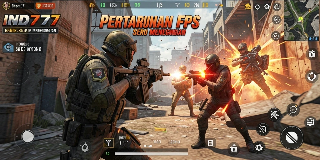 Tampilan gameplay SERU di IND777 dengan aksi menembak cepat.