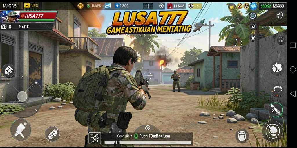 Tampilan layar utama gameplay LUSA777 dengan aksi mendebarkan.
