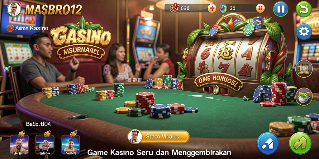 Tampilan menarik dari gameplay MASBRO12 di dunia Kasino.