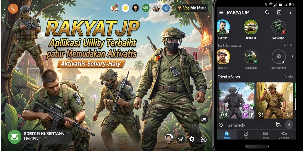 Tampilan antarmuka RAKYATJP yang user-friendly dan memudahkan navigasi.