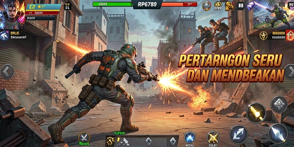 Screenshot RP6789 menampilkan aksi pertarungan mendebarkan dan karakter unik.