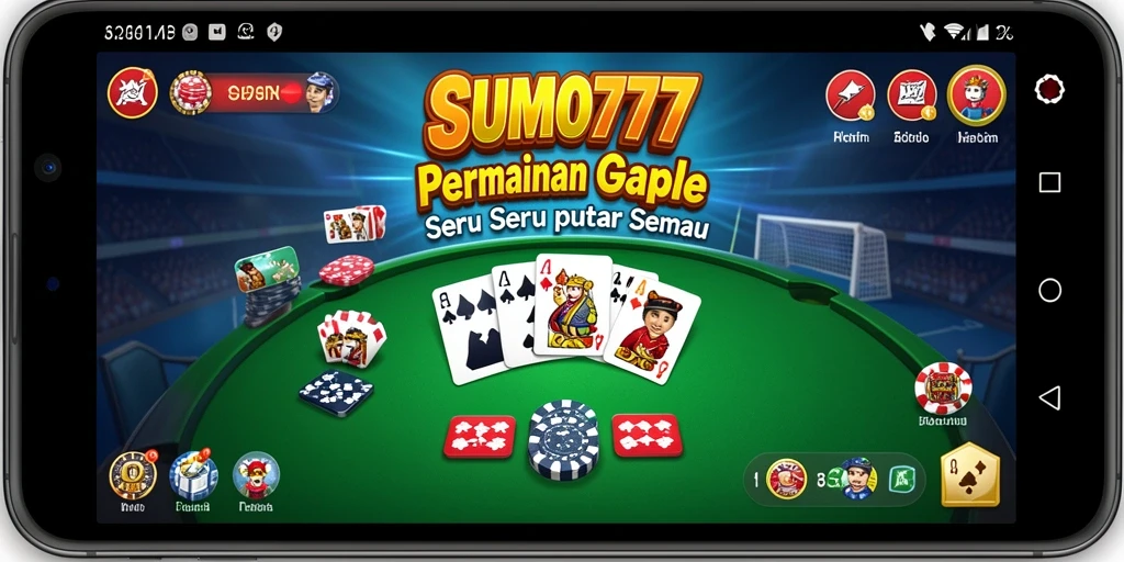 Tampilan menarik dari gameplay Gaple di SUMO777.