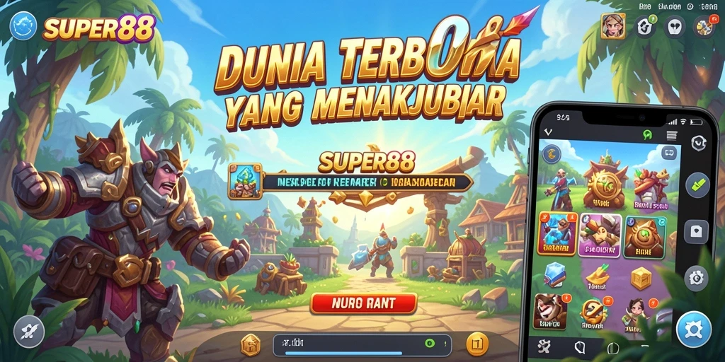 Tangkapan layar menampilkan eksplorasi dunia terbuka di SUPER88.