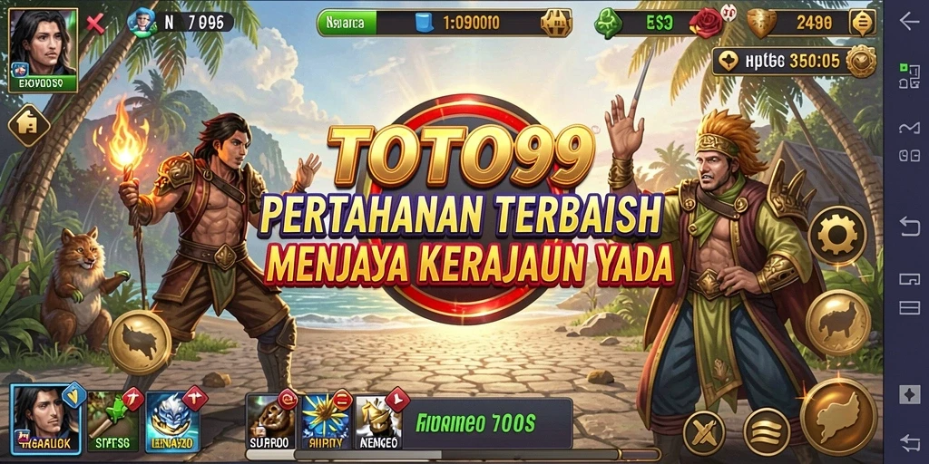Gameplay TOTO99 dengan berbagai menara dan strategi Tower Defense.